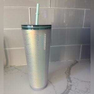 Starbucks Pearl Tumbler with Mint Straw